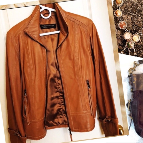 Andrew Marc Marc New York Jackets & Blazers - Marc New York Lambskin Leather Jacket XL Gorgeous